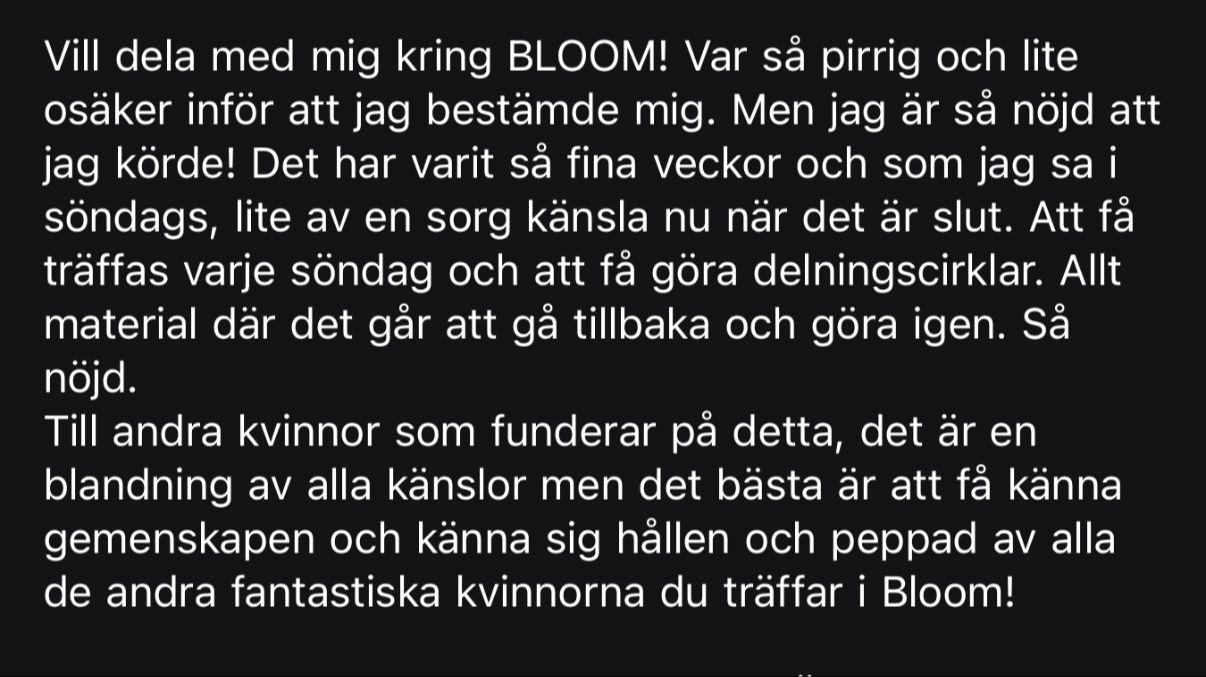 Deltagarröst om BLOOM